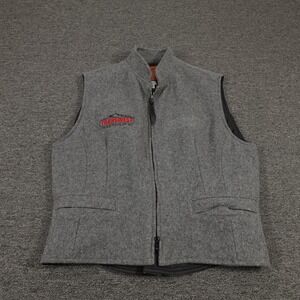 Schaefer Outfitter Vest Womens Large Gray Wool Style 905 Western Ranch Made USA